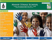 Tablet Screenshot of manavsthalischool.com